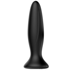 MR PLAY - WIEDERAUFLADBARER SCHWARZER VIBRATOR ANALSPLUG – Produktansicht 2