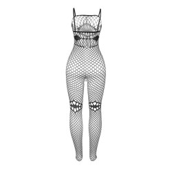 SUBBLIME - 952112 NETZ-BODYSTOCKING MIT DETAILS AUF BRUST UND BAUCH SCHWARZ EINE GRÖSSE – Produktansicht 5
