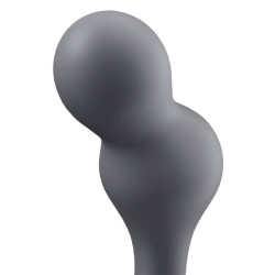 SATISFYER - DEEP DIVER VIBRATING PLUG APP GRAU – Produktansicht 3