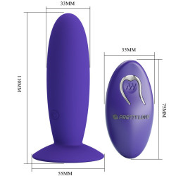 PRETTY LOVE - JUGENDPLUG ANALVIBRATOR MIT FERNBEDIENUNG VIOLETT – Produktansicht 4