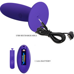 PRETTY LOVE - JUGENDPLUG ANALVIBRATOR MIT FERNBEDIENUNG VIOLETT – Produktansicht 5
