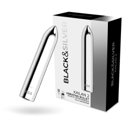 BLACK&SILVER - KAILAN 2 SILBER VIBRIERENDE MAGNETKUGEL – Produktansicht 2