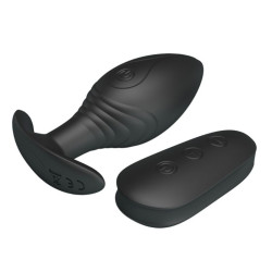 PRETTY LOVE - REGINA ANAL PLUG WIEDERAUFLADBARER VIBRATOR SCHWARZ – Produktansicht 5