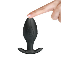 PRETTY LOVE - REGINA ANAL PLUG WIEDERAUFLADBARER VIBRATOR SCHWARZ – Produktansicht 6