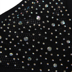 SUBBLIME - 952174 NETZ-BODYSTOCKING MIT HANDSCHUHEN UND DIAMANTEN SCHWARZ EINE GRÖSSE – Produktansicht 9