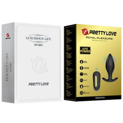 PRETTY LOVE - REGINA ANAL PLUG WIEDERAUFLADBARER VIBRATOR SCHWARZ – Produktansicht 11