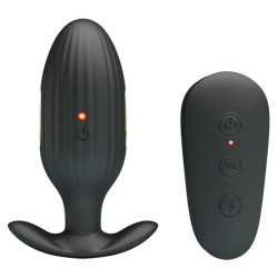 PRETTY LOVE - KELLY PLUG ANAL WIEDERAUFLADBARER VIBRATOR SCHWARZ – Produktansicht 5