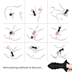 ARMONY - KYLIN FINGERVIBRATOR & ANALPLUG FERNBEDIENUNG SCHWARZ – Produktansicht 2