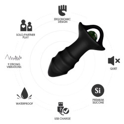 ARMONY - KYLIN FINGERVIBRATOR & ANALPLUG FERNBEDIENUNG SCHWARZ – Produktansicht 3
