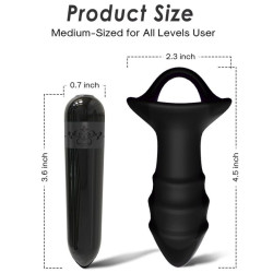 ARMONY - KYLIN FINGERVIBRATOR & ANALPLUG FERNBEDIENUNG SCHWARZ – Produktansicht 4