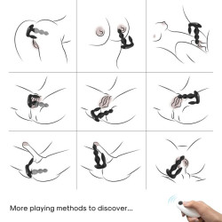 ARMONY - MANFUN VIBRATOR & STIMULATOR ANAL PLUG FERNBEDIENUNG SCHWARZ – Produktansicht 2