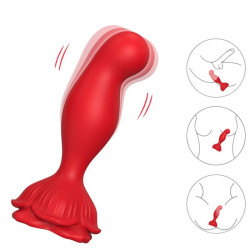 ARMONY - ROSA VIBRATOR & ANALPLUG FERNBEDIENUNG ROT – Produktansicht 4