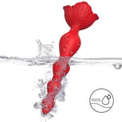 ARMONY - ROSA VIBRATOR PAGODA & ANAL PLUG ROT – Produktansicht 3
