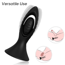 ARMONY - VIBRATOR & ANALPLUG SILIKON SCHWARZ – Produktansicht 2