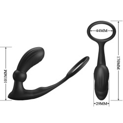 PRETTY LOVE - WARREN BLACK ANALRING & VIBRATOR – Produktansicht 4