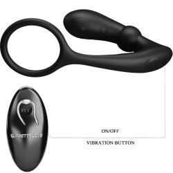 PRETTY LOVE - WARREN BLACK ANALRING & VIBRATOR – Produktansicht 6