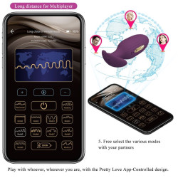 PRETTY LOVE - JEFFERSON APP-GESTEUERTER ANALSTECKER LILA – Produktansicht 17