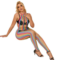 SUBBLIME - 952358 RAINBOW MESH NECKHOLDER-BODYSTOCKING XS/M – Produktansicht 5