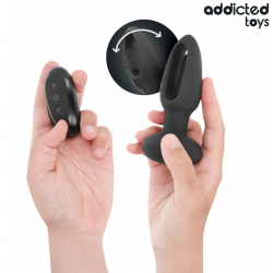 ADDICTED TOYS - ANALPLUG MIT VIBRIERENDER ZUNGE UND FERNBEDIENUNG – Produktansicht 2