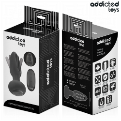 ADDICTED TOYS - ANALPLUG MIT VIBRIERENDER ZUNGE UND FERNBEDIENUNG – Produktansicht 3