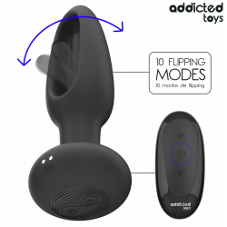 ADDICTED TOYS - ANALPLUG MIT VIBRIERENDER ZUNGE UND FERNBEDIENUNG – Produktansicht 4