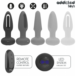 ADDICTED TOYS - ANALPLUG MIT VIBRIERENDER ZUNGE UND FERNBEDIENUNG – Produktansicht 5