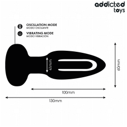 ADDICTED TOYS - ANALPLUG MIT VIBRIERENDER ZUNGE UND FERNBEDIENUNG – Produktansicht 7