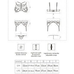 LIVCO CORSETTI FASHION - SOLEDAD LC 20217 BH + HÖSCHE + STRUMPFGÜRTEL L/XL – Produktansicht 4