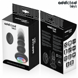 ADDICTED TOYS – ROTIERENDER VIBRIERENDER ANALPLUG MIT LED-LICHT UND FERNBEDIENUNG – Produktansicht 7