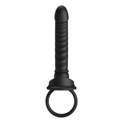 PRETTY LOVE - MERRITT ANALVIBRATOR MIT RING UND VIBRATIONSFUNKTION, SCHWARZ – Produktansicht 2