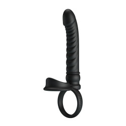 PRETTY LOVE - MERRITT ANALVIBRATOR MIT RING UND VIBRATIONSFUNKTION, SCHWARZ – Produktansicht 3