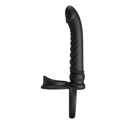 PRETTY LOVE - MERRITT ANALVIBRATOR MIT RING UND VIBRATIONSFUNKTION, SCHWARZ – Produktansicht 5
