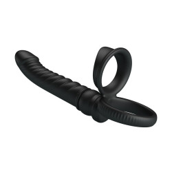 PRETTY LOVE - MERRITT ANALVIBRATOR MIT RING UND VIBRATIONSFUNKTION, SCHWARZ – Produktansicht 7