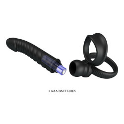 PRETTY LOVE - MERRITT ANALVIBRATOR MIT RING UND VIBRATIONSFUNKTION, SCHWARZ – Produktansicht 8