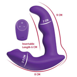 SHE.E.O – ROTIERENDER, VIBRIERENDER ANALSTIMULATOR MIT FERNBEDIENUNG – LILA – Produktansicht 7