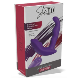SHE.E.O – ROTIERENDER, VIBRIERENDER ANALSTIMULATOR MIT FERNBEDIENUNG – LILA – Produktansicht 9