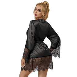 SUBBLIME - 953805 ELEGANTER SPITZENPYJAMAS + TANGA SCHWARZ L/XL – Produktansicht 2