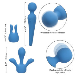 CALEXOTICS - COUTURE KIT VIBRATORSTAB 10 VIBRATIONEN BLAU – Produktansicht 8