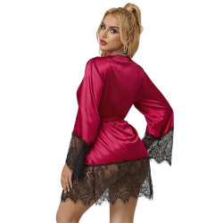 SUBBLIME - 953829 ELEGANTER SPITZENPYJAMAS + TANGA ROT L/XL – Produktansicht 4