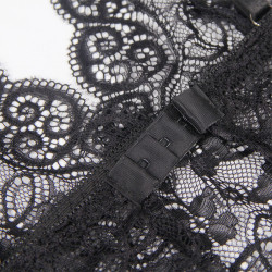 SUBBLIME - 953928 NACHTHEMD + HÖSCHEN AUS SEIDE UND SPITZE SCHWARZ L/XL – Produktansicht 9