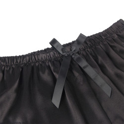 SUBBLIME - 953935 LÄSSIGE SEIDENNACHTHEMD + SPITZENHOSE SCHWARZ S/M – Produktansicht 5