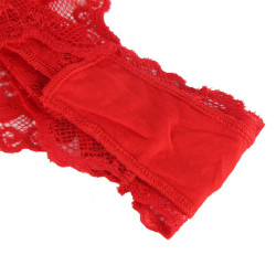 SUBBLIME - 953980 SEXY BODY MIT RÜSCHEN + GÜRTEL ROT L/XL – Produktansicht 6