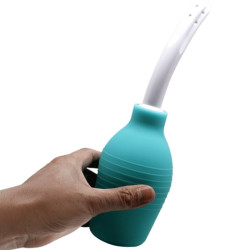 MR PLAY - ANAL-BIRNE-BLAUE GUMMI-DUSCHE – Produktansicht 5