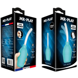 MR PLAY - ANAL-BIRNE-BLAUE GUMMI-DUSCHE – Produktansicht 8