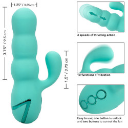 CALEXOTICS - DEL MAR DIVA VIBRATOR RABBIR AQUA GRÜN VON CALIFORNIA DREAMING – Produktansicht 9