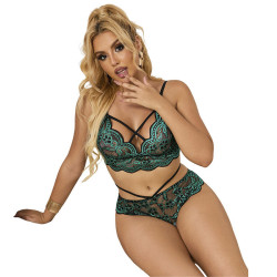 SUBBLIME - 954086 BH + HÖSCHEN SPITZE GRÜN S/M – Produktansicht 3