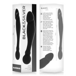 BLACK&SILVER - KARL G-PUNKT-STIMULIERENDER DILDO 18 CM – Produktansicht 5