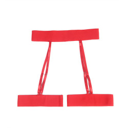 SUBBLIME - 954321 BH + STRING + STRUMPFGÜRTEL MIT HERZDRUCK ROT S/M – Produktansicht 6