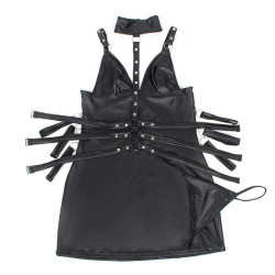 SUBBLIME - 954406 BONDAGE-KLEID AUS LEDER, SCHWARZ, S/M – Produktansicht 6