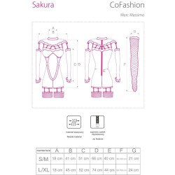 LIVCO CORSETTI FASHION - SAKURA CF 90357 JUMPSUIT + LANGE HANDSCHUHE + STRUMPFGÜRTEL SCHWARZ L/XL – Produktansicht 4